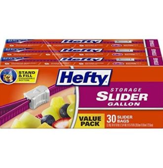 Hefty Slider Storage Bags Gallon Size, 90 Count