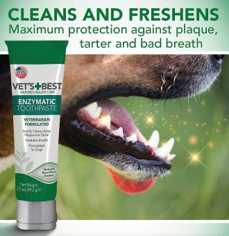 Vet’s Best Enzymatic Dog Toothpaste Teeth Cleaning and Fresh Breath Dental Care